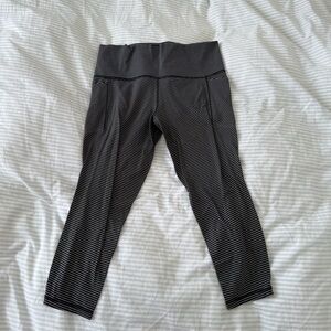 Striped High-Waist Athleta Leggings